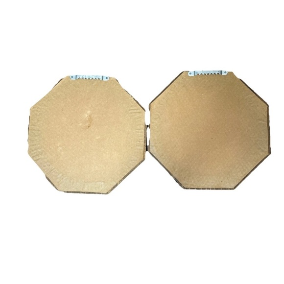 Set Of 2 Vintage Wood Framed Rocking Horse & Teddy Bear Cross-Stitch Art Nursery - Picture 4 of 7